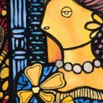 Young Lady with Flower, 1960. Amelia Peláez del Casal (Cuba, 1896-1968)
